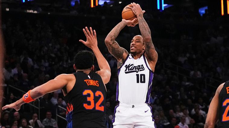 伤完了！今日国王对阵篮网德罗赞&蒙克都将缺战