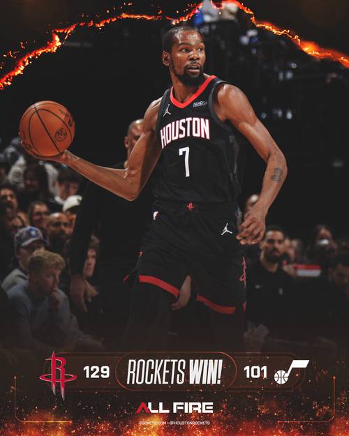 火箭拒逆转！杜兰特19+9申京爆发，伊森8中1，谢泼德27+6生涯新高